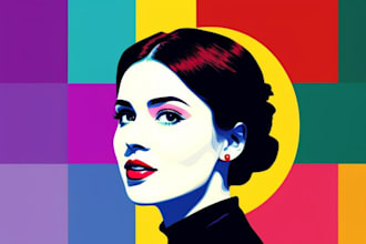 draw your photo into wpap pop art