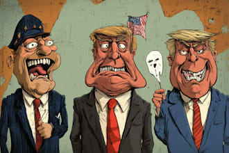 create funny political cartoons