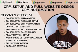 build gohighlevel website gohighlevel CRM automation ghl sales funnel expert