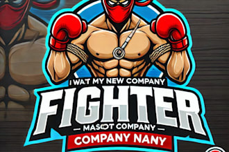 do make firefighter mascot logo design with 1 day delivery