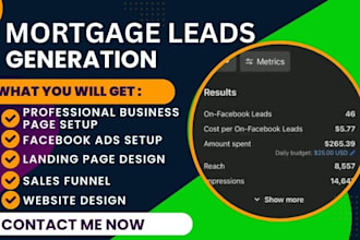 mortgage leads design mortgage landing page mortgage website mortgage loan leads