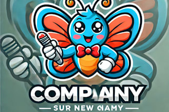 do make batter fly mascot logo design with unlimited review