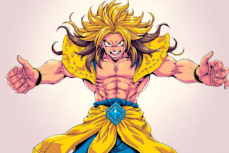 draw or color drawing, anime character, manga, comic, sketch