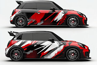 create unique car wrap design, vehicle wrap design