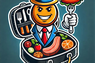 do make barbecue mascot logo design with unlimited review