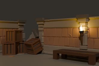create low poly 3d assets in blender