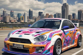 do itasha car wrap design, car wrap design for you