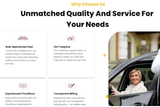 design car rental website, car, auto detailing website, taxi booking webs