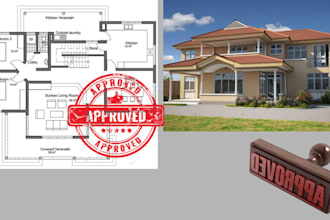 stamp and seal all USA states architectural structural drawings for city permit