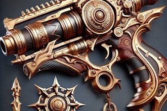 create unique and detailed weapon designs for your project