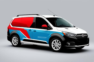 design professional car wrap, car wrap, vehicle wrap design, van and car wrap