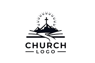 do modern update church logo design