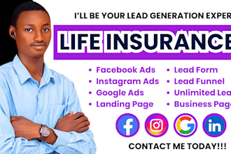 life insurance leads life insurance facebook ads insurance google ads video ads