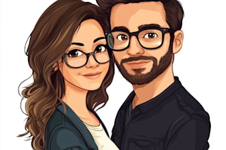 do  cartoon disney couple portrait