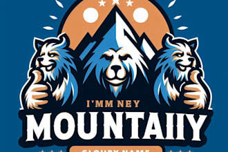 do amazing mountain mascot logo design with express delivery