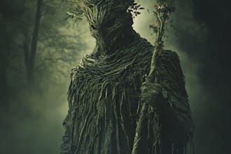 create fantasy horror and any fantasy horror character