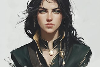 design a dnd character art and dnd character art