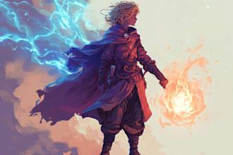 make a game character art and dnd character art