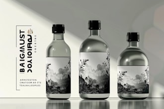 make a product labels and packaging designs art for you