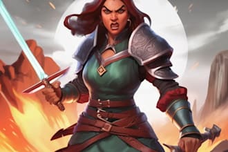 design a dnd character art