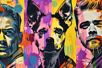 make a wpap pop art portrait style for you