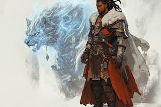 design an d and d character art as your demand