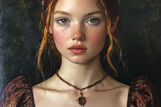 paint renaissance art oil painting portrait