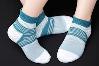 create unique knitting or sublimation socks design