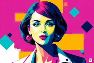 make an unique wpap pop art style