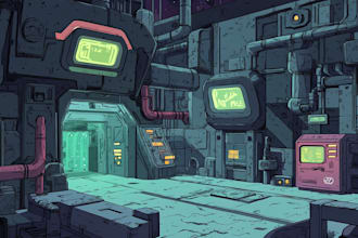 make illustration of futuristic cyberpunk city digital art