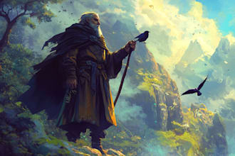 draw fantasy character illustration