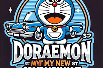 do make dorimon star mascot logo design with express delivery