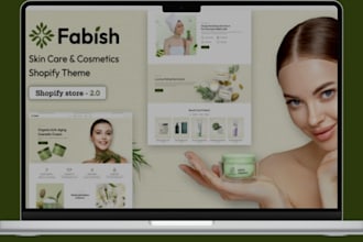 design private label cosmetic skincare shopify store skincare ecommerce website
