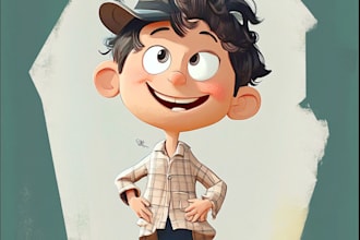 design custom cartoon character, mascot
