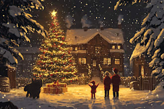 make christmas card, greeting card, and invitation cards