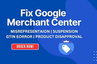 fix google merchant center suspension, gmc misrepresentation, shopping ads, gtin