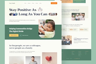 create non profit website fundraising website and donation website