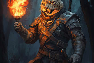 make a dnd character art and dnd character art