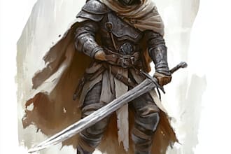 design amazing d and d character for you