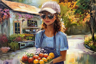 paint a real oil painting