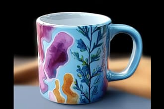 design an eyecatching custom coffee mug