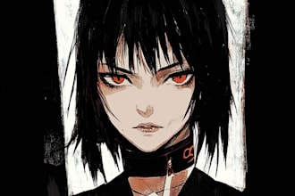 draw a character in manga style
