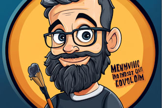 design, caricature mascot logo, modern cartoon