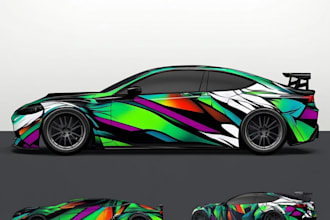 do car wrap design, vehicle wrap design, van wrap design