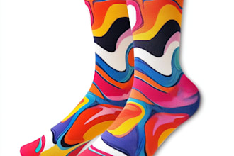 design modern and unique custom socks