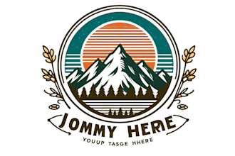 design a luxury mountain logo within 18 hour