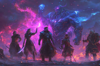 make a unique dnd character art or dnd party art