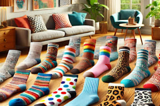create unique socks design for your brand