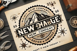 do make rustic vintage logo design studio with express delivery