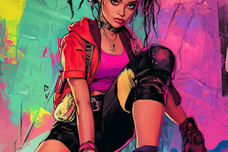 draw stunning custom manga comic cover art